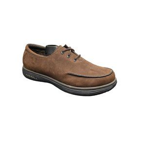 Merrell Mens Nubuck Oxford 40659 Brown Leather Lace-up Oxfords Shoes Size 10